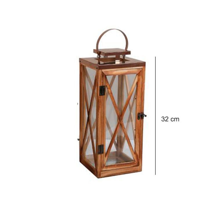 Farol Rustico Madera