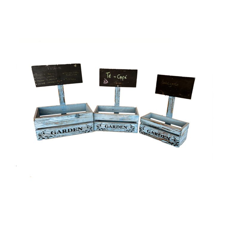 Set 3 Cajas Decorativas Con Pizarra