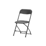 Silla plegable negra