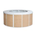 Barra Bar 360 Blanca circular para arriendo de mobiliario en eventos - VivoEventos