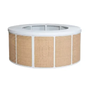 Barra Bar 360 Blanca circular para arriendo de mobiliario en eventos - VivoEventos