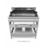 Plancha churrasquera con medidas 90 x 43 cm para arriendo de eventos