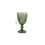 Copa Vintage Verde de 16 cm para matrimonios y eventos