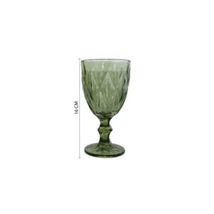 Copa Vintage Verde de 16 cm para matrimonios y eventos